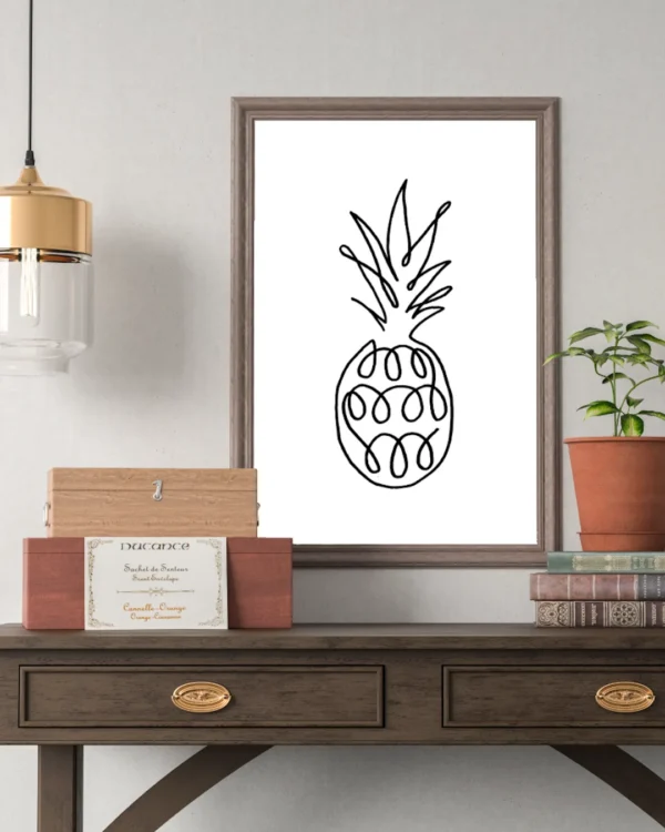 Ananas line art