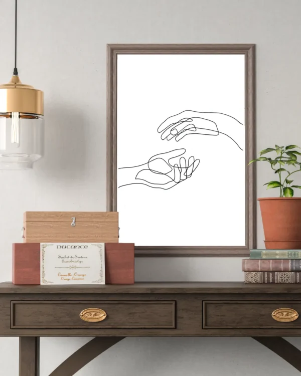 Ręce hands line art